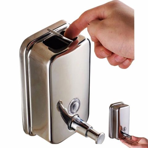 Bình Đựng Nước Rửa Tay Dầu Gội Sữa Tắm Inox 800ML Sang Trọng, Tiết Kiệm Để Trên Bàn Rửa  - Dụng Cụ Gia Đình Tiện Lợi