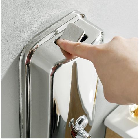 Bình Đựng Nước Rửa Tay Dầu Gội Sữa Tắm Inox 800ML Sang Trọng, Tiết Kiệm Để Trên Bàn Rửa  - Dụng Cụ Gia Đình Tiện Lợi