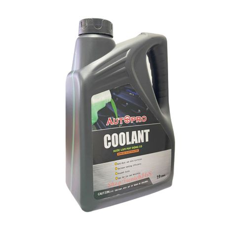 Nước làm mát ô tô AUTOPRO GREEN COOLANT 2L - Giảm nhiệt, chống ăn mòn, công nghệ AIT, bền bỉ, tiết kiệm cho động cơ ô tô