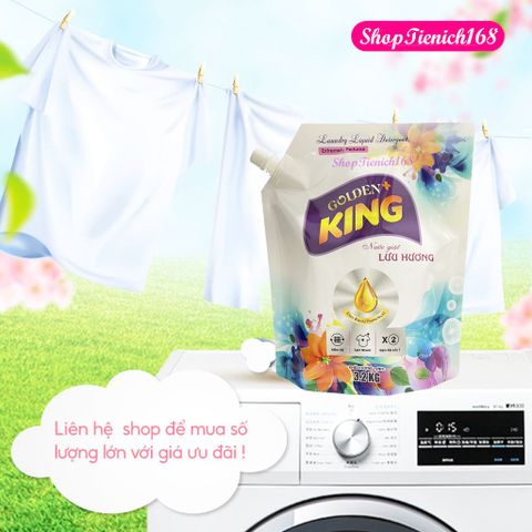 Nước Giặt Xả Lưu Hương Golden king 3,2Kg Hương Sảng Khoái Thơm Mát 358618