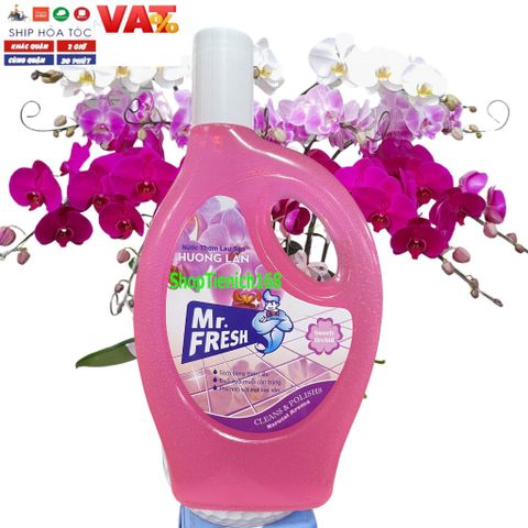 Nước Lau Sàn Diệt Khuẩn Mr.Fresh 1.1L - Hương Cam Quế Tự Nhiên, Sạch Đẹp, Khử Mùi Hôi, Dễ Sử Dụng cho Mọi Bề Mặt