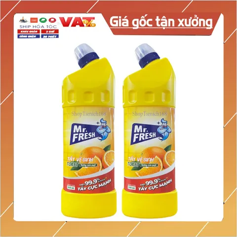 Chai tẩy vệ sinh Nhà Tắm Toilet đậm đặc Mr.Fresh 900ml - Cam quýt (Mớ