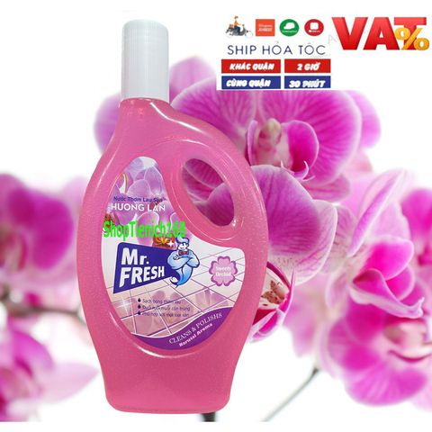 Nước Lau Sàn Diệt Khuẩn Mr.Fresh 1.1L Hương Lan - Sạch Sẽ, Khử Mùi, Đẩm Bảo An Toàn cho Sàn Nhà Bạn