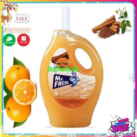 Nước Lau Sàn Diệt Khuẩn Mr.Fresh 1.1L Hương Lan - Sạch Sẽ, Khử Mùi, Đẩm Bảo An Toàn cho Sàn Nhà Bạn