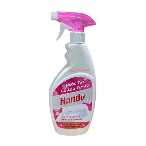 Nước Tẩy Vết Bẩn Cổ Áo, Tay Áo Hando 500ml - An Toàn, Hiệu Quả, Dễ Sử Dụng Cho Quần Áo Sạch Như Mới