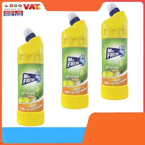 Chai tẩy vệ sinh Nhà Tắm Toilet đậm đặc Mr.Fresh 900ml - Chanh sả 358681