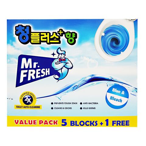 Viên Siêu Tẩy Bồn Cầu X2 MR.FRESH Hộp 5+1 Free - Diệt Khuẩn Hiệu Quả, Vệ Sinh An Toàn Cho Gia Đình