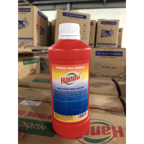 Nước Thông Tắc Đường Ống Thoát Nước Hando 570ml - Tẩy Rửa Siêu Nhanh, Giải Quyết Tắc Nghẽn Hiệu Quả, An Toàn Cho Đường Ống