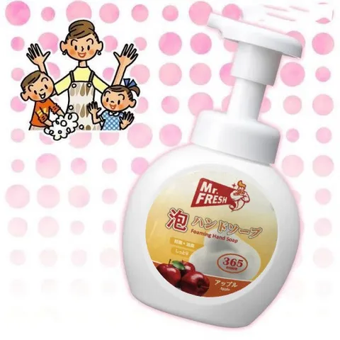 Sữa Rửa Tay Bọt Tuyết 365ml Mr.Fresh Hương Táo - Kháng Khuẩn 99.99% - An Toàn Cho Bé và Cả Gia Đình