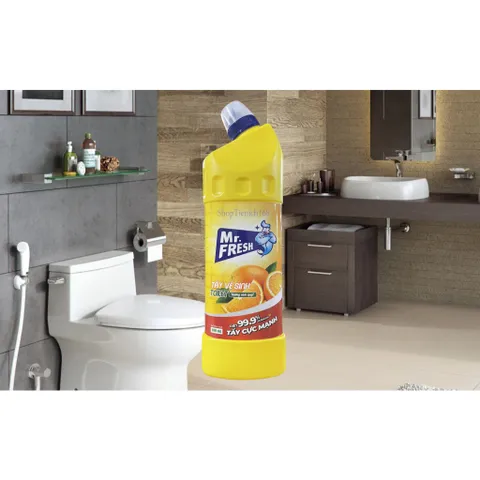 Chai tẩy vệ sinh Nhà Tắm Toilet đậm đặc Mr.Fresh 900ml - Chanh sả / Cam quýt /Quế/Lavender (Mới)
