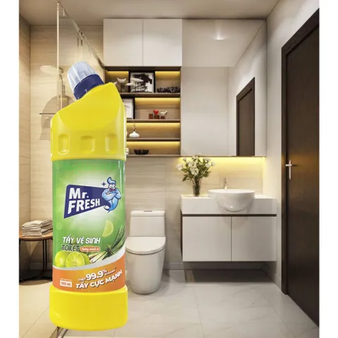 Chai tẩy vệ sinh Nhà Tắm Toilet đậm đặc Mr.Fresh 900ml - Chanh sả / Cam quýt /Quế/Lavender (Mới)