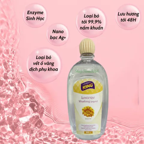 Nước giặt đồ Chíp Golden king 500ml Hương Gió Xuân 358728