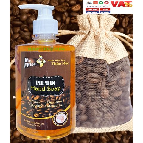 Nước Rửa Tay Khử Mùi Diệt Khuẩn Mr.Fresh 500ml - Hương Dưa Táo, Dâu, Quế, Giúp Bảo Vệ Đôi Tay Sạch Khuẩn, Thơm Mát