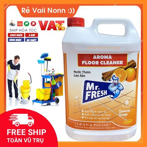 Nước thơm lau sàn Hando 5L - Hương Quế tự nhiên an toàn, diệt khuẩn, sạch bóng cho không gian sống tươi mới, dễ chịu.
