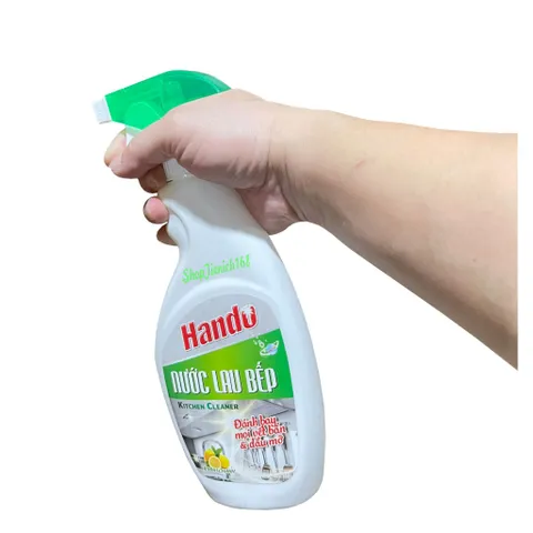Nước Lau Nhà Bếp Hando 500ml - Tẩy Rửa Đồ Trang Sức, Hương Hoa Mát - Sản Xuất Tại Việt Nam
