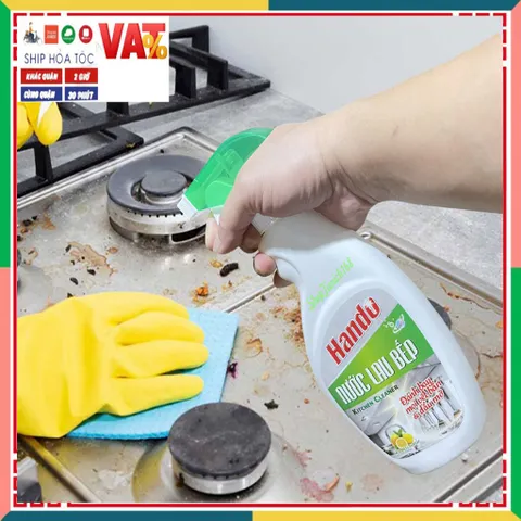Nước Lau Nhà Bếp Hando 500ml - Tẩy Rửa Đồ Trang Sức, Hương Hoa Mát - Sản Xuất Tại Việt Nam