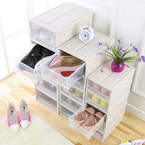 Hộp Đựng Giày Xếp Tầng Đa Năng Homestar Size S - Ngăn Kéo Nhựa PP Sang Trọng, Tiện Ích Cho Không Gian Gọn Gàng