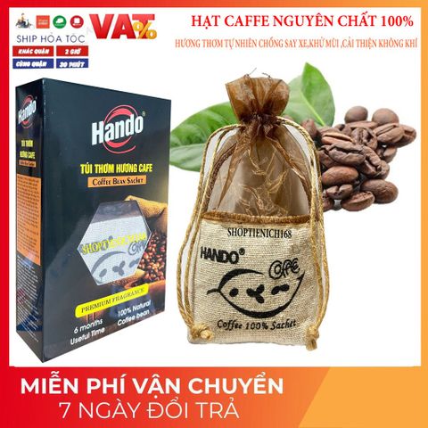 Túi Thơm Hương Cà Phê Nguyên Chất 100g - Khử Mùi, Tạo Hương Thơm Thư Giãn Cho Văn Phòng và Gia Đình - Màu Nâu Việt Nam