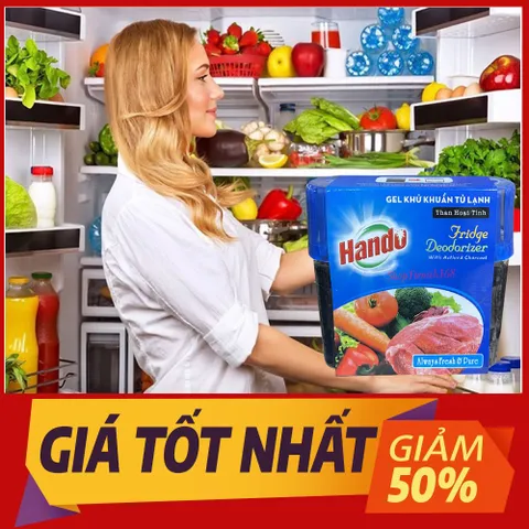 Bộ 2 Gel Khử Khuẩn Tủ Lạnh Hando 150g - Khử Mùi & Diệt Khuẩn, Giữ Thực Phẩm Tươi Ngon, An Toàn Cho Gia Đình