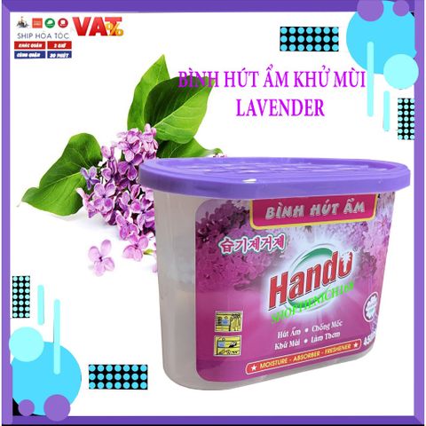 Bộ 4 Bình Hút Ẩm Hando 450ml (Đỏ, Hồng) - Giữ Đồ Khô Thoáng, Khử Mùi Hiệu Quả, Phù Hợp Thời Tiết Nóng Ẩm Việt Nam