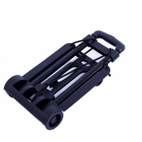 Xe Kéo Gấp Gọn TI320 - Đen - Tải Trọng 40kg, Dễ Dàng Vận Chuyển Hàng, Thích Hợp Đi Chợ, Du Lịch, Tặng 1 Gói Tẩy Lồng Máy Giặt