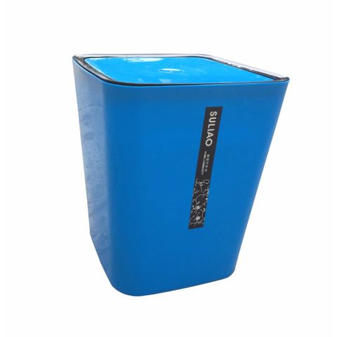Bộ 2 Thùng Rác Gia Đình Nhựa Cao Cấp Nắp Bập Bênh Xanh Lá Xanh Dương - Giải Pháp Giữ Nhà Gọn Gàng Ngăn Nắp
