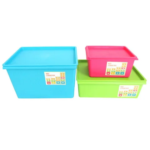 Bộ 3 thùng nhựa đa chức năng S+M+L Tienich168 TI117 - Tiết kiệm không gian, thiết kế nổi bật, lý tưởng cho gia đình và đồ chơi trẻ em