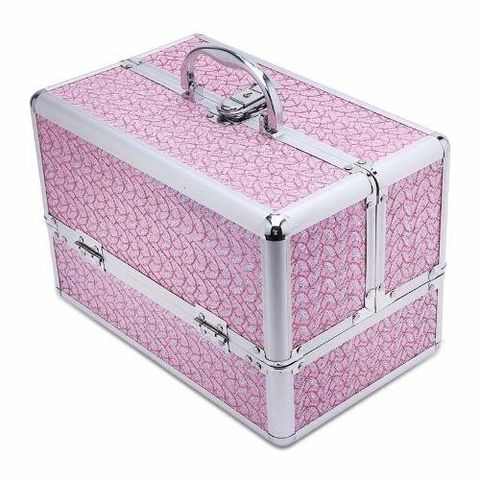 Hộp Đựng Đồ Trang Điểm Cỡ Lớn TI347 - Thiết Kế Độc Đáo, Nhiều Ngăn Tiện Dụng, Chất Liệu Kim Loại Không Gỉ, An Toàn Cho Mỹ Phẩm