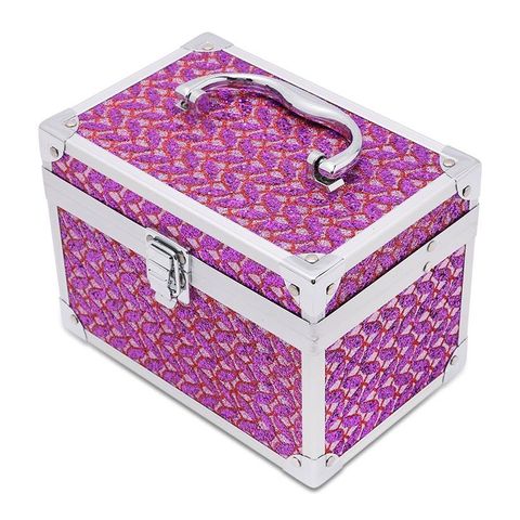 Hộp đựng đồ trang điểm cỡ nhỏ Tienich168 TI46 - Hồng xinh xắn, tiện ích cho bạn gái - Sắp xếp mỹ phẩm ngăn nắp