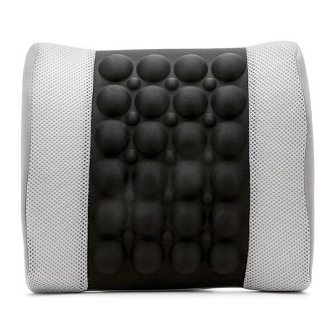 Bộ 2 Đệm Dựa Lưng Massage Điện và Gối Đầu Xe Bọc Nỉ Tiện Ích Tienich168 - Giảm Mệt Mỏi Khi Đi Đường Dài
