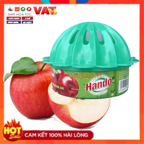 Bộ 4 Sáp Thơm Phòng Hando 87g - Hương Dâu, Khử Mùi, Làm Sạch Không Gian, Hương Thơm Tự Nhiên Cho Nhà Bếp, Phòng Ngủ, Xe Hơi