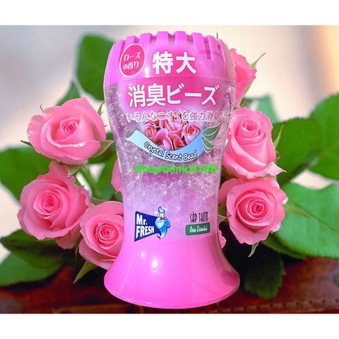 Bộ 4 Sáp Thơm Khử Mùi Mr. Fresh Hương Thiên Nhiên 300g - Hương Rose, Jean, Lacoste, Charming Brut - Dùng Cho Phòng Ngủ, Xe Hơi, Văn Phòng