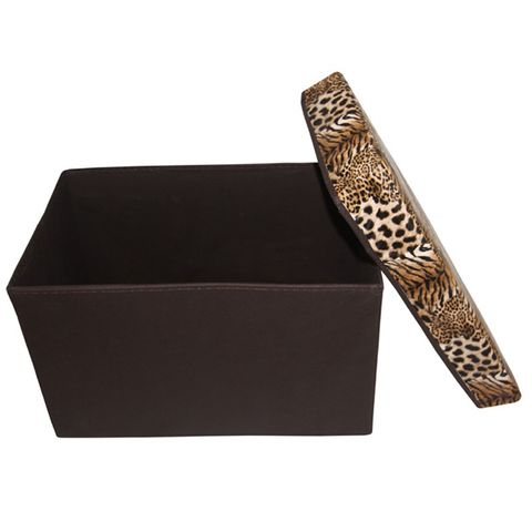 Ghế Đựng Đồ Nắp Da Hình Chữ Nhật - Kích Thước 50x30x30cm, Sang Trọng, Tiện Lợi, Giao Màu Ngẫu Nhiên