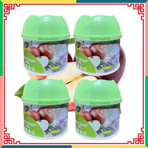 Sáp Thơm Phòng Hando 87g - Bộ 4 Mùi Khử Mùi Hôi Nấm Mốc, Hương Hoa Hồng, Chanh, Dâu, Quyến Rũ, và Táo, Tạo Không Gian Thoáng Mát