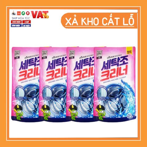 Bột Tẩy Vệ Sinh Lồng Máy Giặt Hàn Quốc Sandokkaebi 450g - Duy Trì Sạch Sẽ, Diệt Khuẩn, Tăng Thời Gian Sử Dụng Máy Giặt