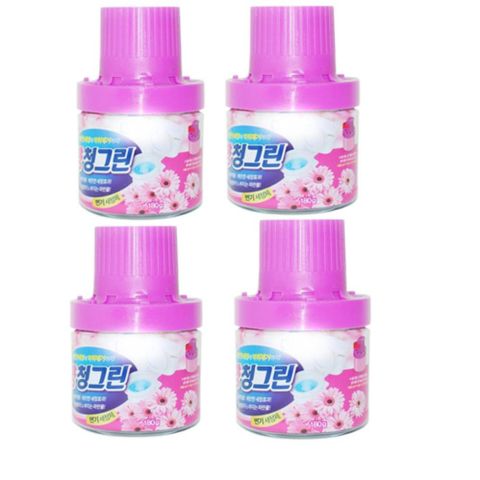 Bộ 4 Chai Sáp Thả Bồn Cầu Hàn Quốc Hương Lavender - Khử Mùi, Diệt Khuẩn, Duy Trì Sạch Sẽ và Thơm Mát Nhà Vệ Sinh