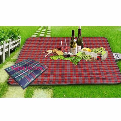 Tấm Bạt Picnic Kẻ Caro Cao Cấp 1.8x1.6m - Thảm Du Lịch Chống Thấm, Tiện Lợi Dã Ngoại và Nghỉ Ngơi Outdoor
