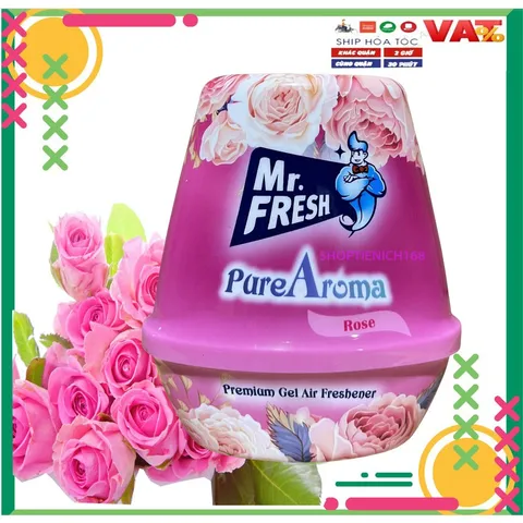 Sáp thơm cao cấp Mr. Fresh Hương Hồng TI612 - Lưu hương liên tục đến 30 ngày - An toàn cho sức khỏe, thành phần tự nhiên