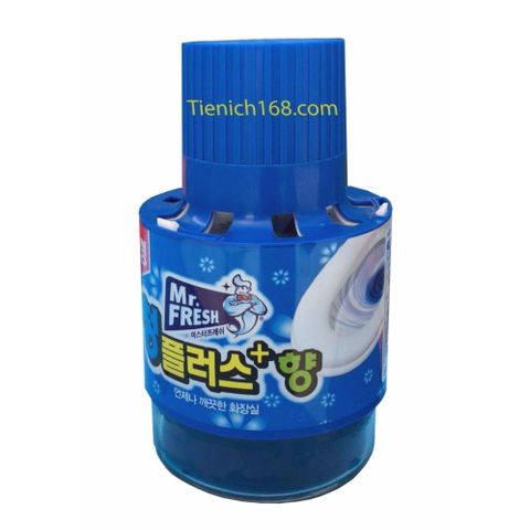 Hộp đựng giấy vệ sinh gắn tường lớn 26x26cm màu xanh + Chai thả bồn cầu Mr.Fresh - Sạch sẽ, tiện lợi, hương thơm dịu nhẹ