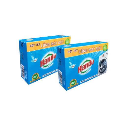Bộ 2 Hộp 4 Gói Tẩy Lồng Máy Giặt Hando 100g - Giải Pháp Siêu Sạch Thế Hệ Mới cho Máy Giặt Sáng Bóng Như Mới
