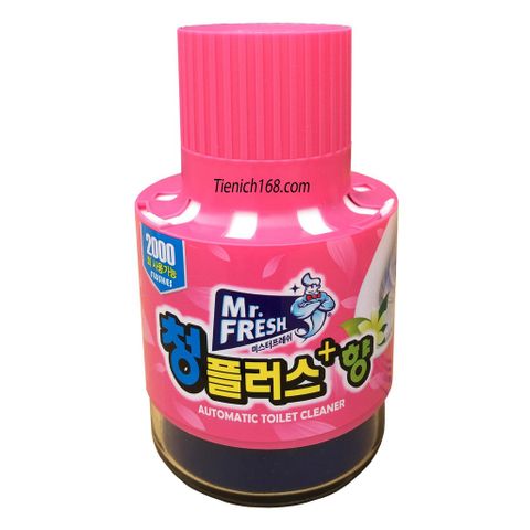 Chai thả bồn cầu tự động khử mùi diệt khuẩn Mr.Fresh Hàn Quốc - Hương Ly 180g, vệ sinh nhanh chóng và hiệu quả.