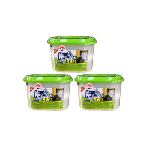 Combo 3 Hộp Hút Ẩm Than Hoạt Tính Mr. Fresh Hàn Quốc - Khử Mùi, Chống Nấm Mốc, Hương Hoa Hồng Dễ Chịu, Phù Hợp Với Thời Tiết Việt Nam