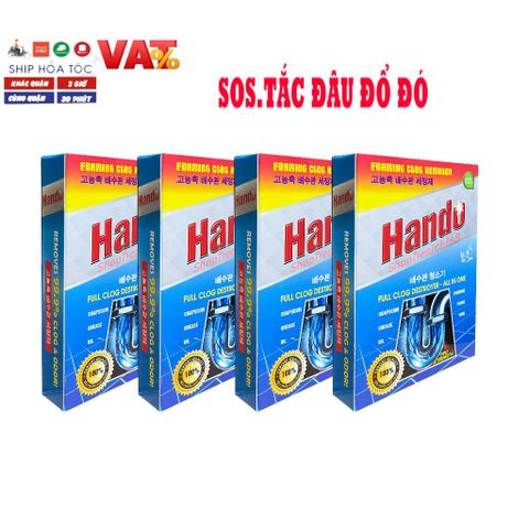 Bột Thông Cống Hando 100g - Bộ 20 Gói Giải Quyết Tắc Nghẽn Ống Cống Hiệu Quả, Dễ Sử Dụng, Thiết Bị Tiện Ích Nhà Bếp