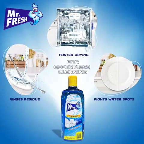 Dung Dịch Vệ Sinh Máy Rửa Chén Bát Mr.Fresh 250ml - Tẩy Vết Dầu Mỡ & Cặn Vôi Hiệu Quả với Mùi Hương Cam Quýt Tươi Mát