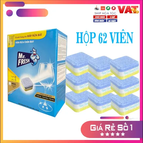 Dung Dịch Vệ Sinh Máy Rửa Chén Bát Mr.Fresh 250ml - Tẩy Vết Dầu Mỡ & Cặn Vôi Hiệu Quả với Mùi Hương Cam Quýt Tươi Mát
