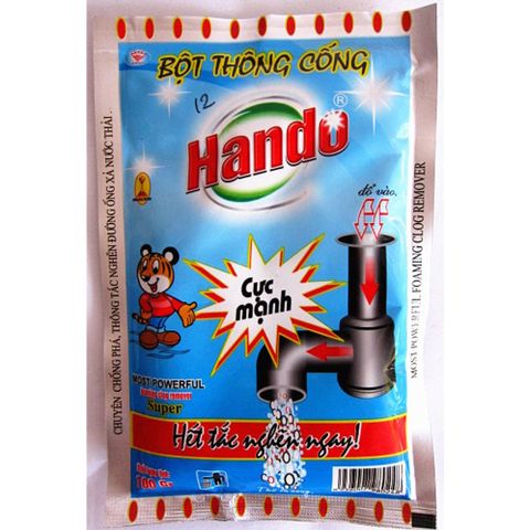 Bột Tẩy Lồng Máy Giặt Hando - Combo 2 Gói 100g, Tẩy Sạch & Diệt Khuẩn, Giữ Máy Giặt Luôn Sáng Bóng - Made in Vietnam