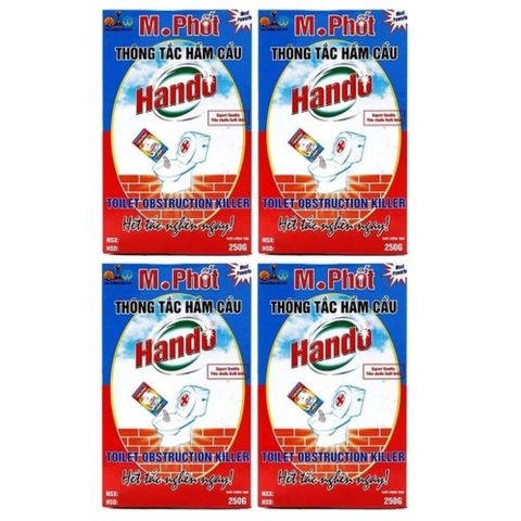 Bột Thông Tắc Hầm Cầu Hando 250g Xuất Khẩu - Giải Pháp Diệt Khuẩn & Khử Mùi Hiệu Quả Cho Bồn Cầu, Tiện Lợi Sử Dụng