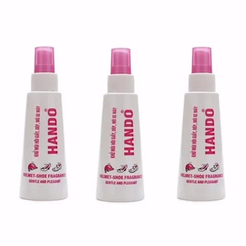 Bộ 2 Chai Xịt Khử Mùi Đa Năng Hando 120ml - Giày Dép và Mũ Bảo Hiểm luôn thơm mát, sạch sẽ, an toàn cho sức khỏe
