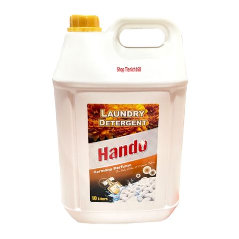 Nước giặt đậm đặc Hando 10L - Giúp giặt sạch gấp 2 lần, hương thơm quyến rũ cho nhà nghỉ và khách sạn, tiết kiệm hơn.