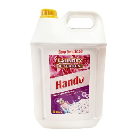 Nước giặt đậm đặc Hando 10L - Giúp giặt sạch gấp 2 lần, hương thơm quyến rũ cho nhà nghỉ và khách sạn, tiết kiệm hơn.
